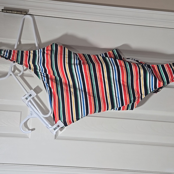 Nautica Multicolor Striped One-Shoulder Swimsuit - Picture 2 of 6